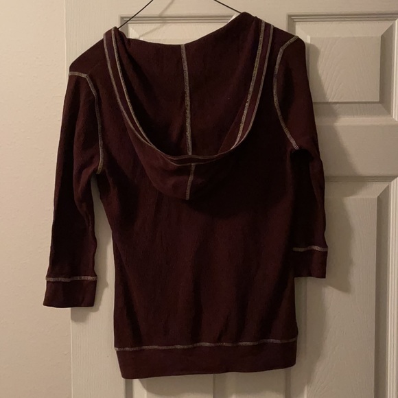 US Polo 3/4 Sleeve V-Neck Hoodie (L- fitted) - Picture 7 of 8